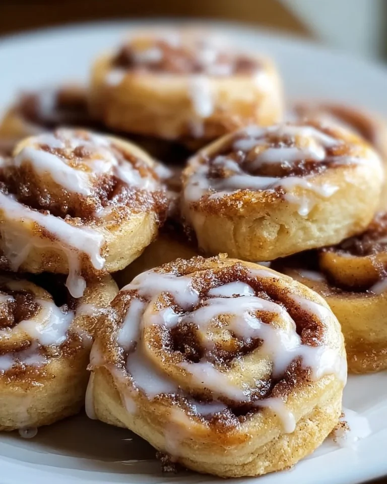 Deliciously baked cinnamon roll cookies with icing, perfect for dessert