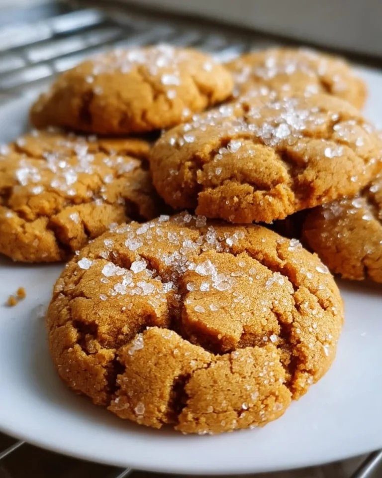 Delicious salted honey cookies fresh from the oven, golden and crispy.