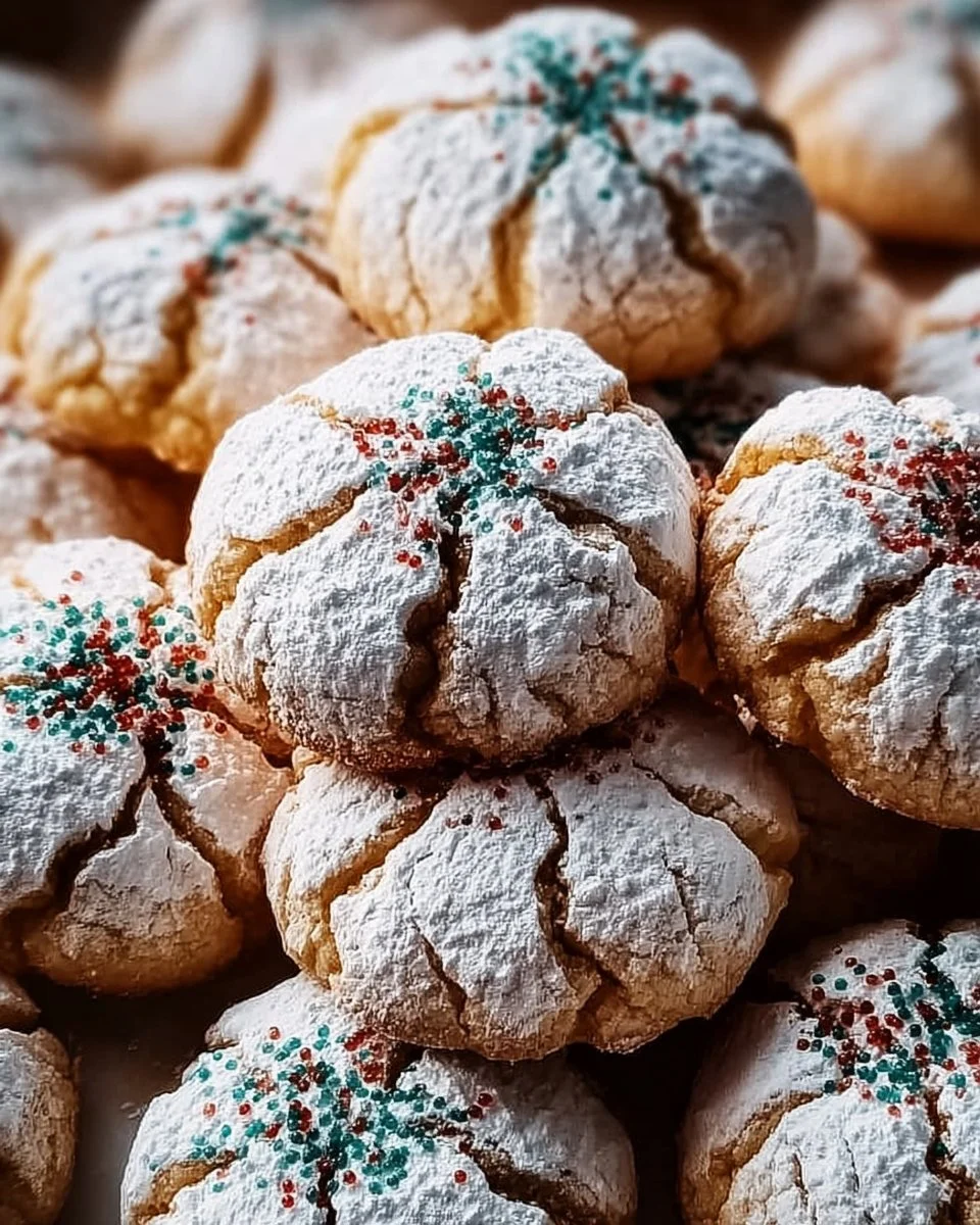 Plate of traditional Italian Christmas cookies decorated with icing.