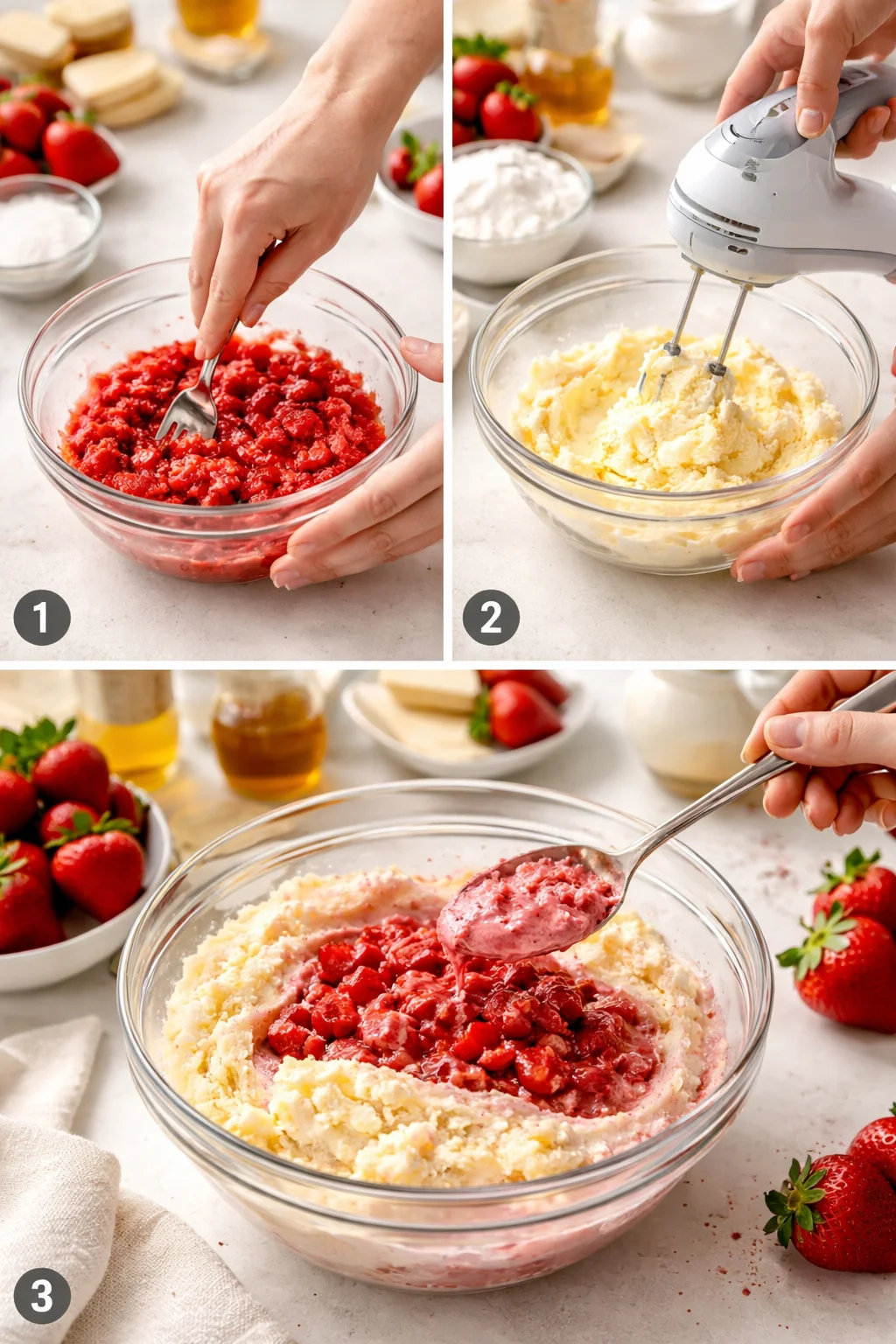 Buttery Strawberry Honey Scones