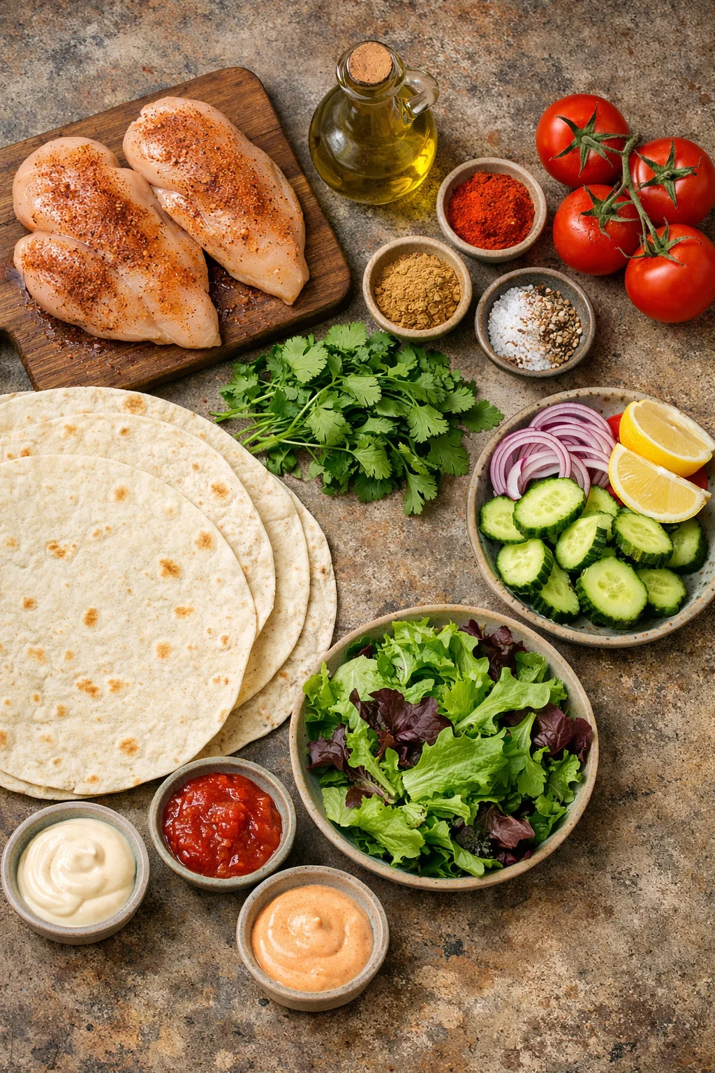 grilled chicken wrap