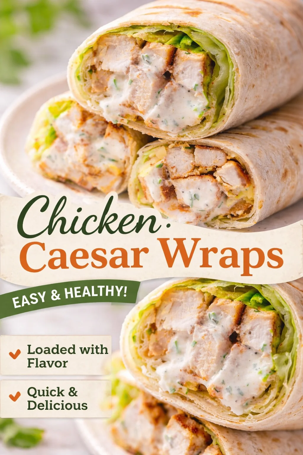 Easy Grilled Chicken Wraps