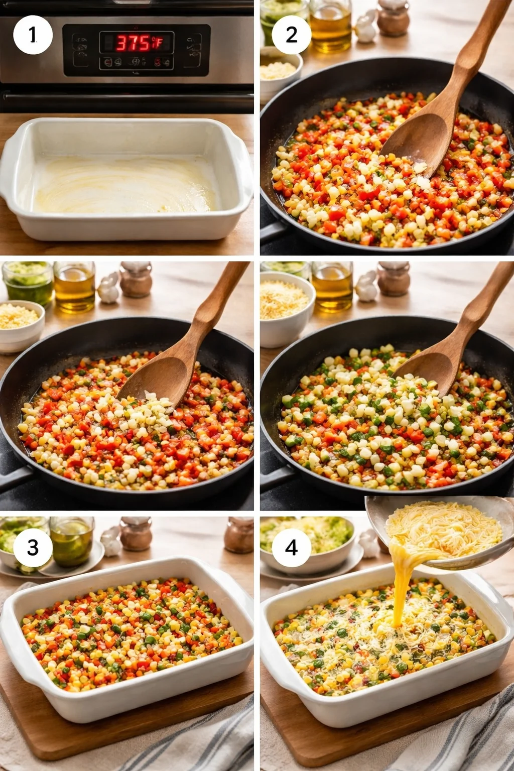 Gluten-Free Cottage Cheese and Veggie Egg Casserole