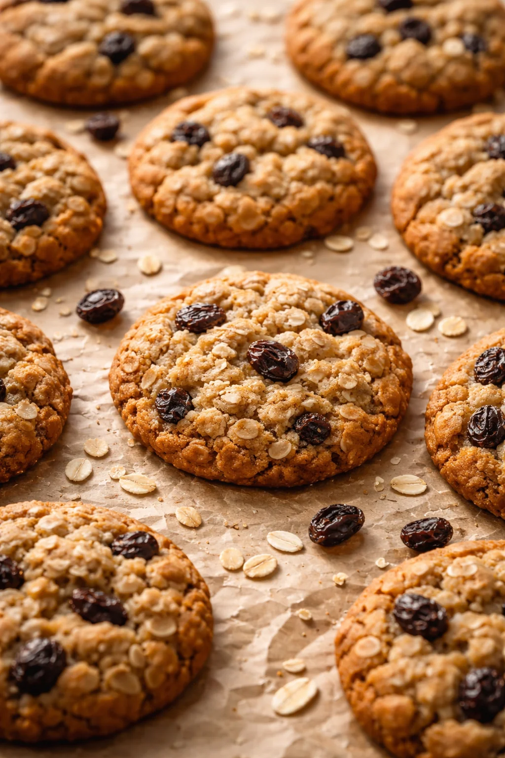 Golden Dairy Free Oatmeal Raisin Cookies