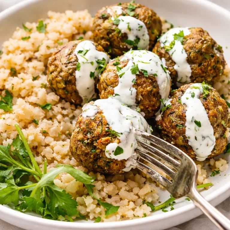 Flavorful Herbed Ground Turkey Meatballs, seasoned with fresh herbs and baked.