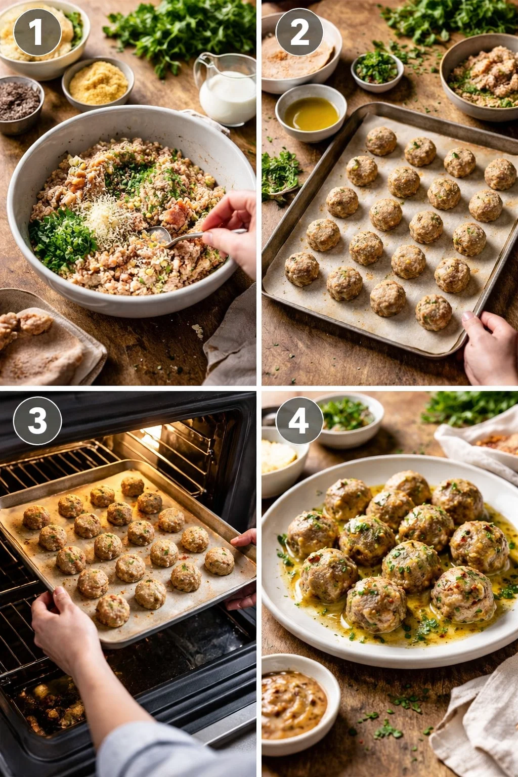 Herbed Ground Turkey Meatballs