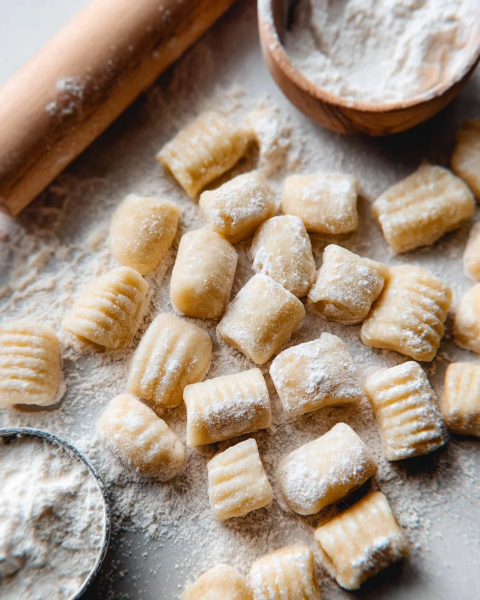 Delicious homemade gluten-free gnocchi served with sauce