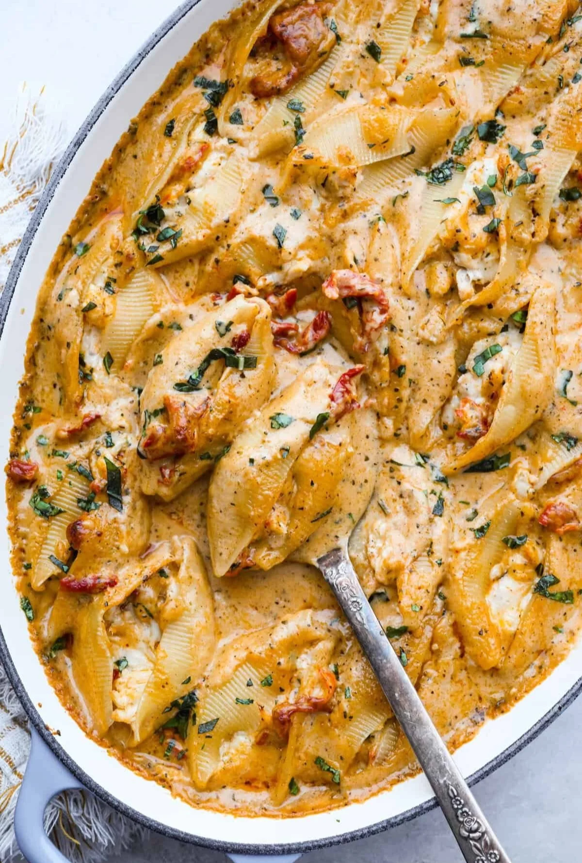 Delicious Marry Me Stuffed Shells filled with cheese and sauce on a plate