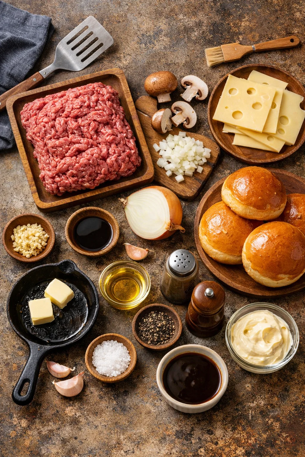 Mushroom Swiss Burger