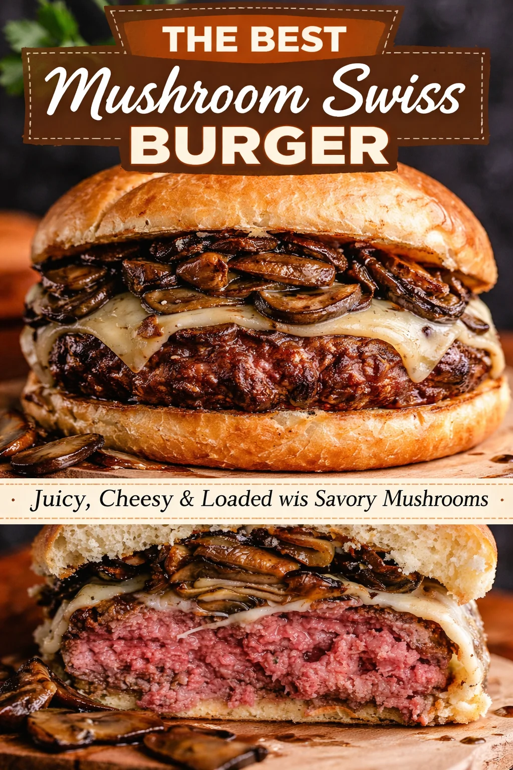 Mushroom Swiss Burger