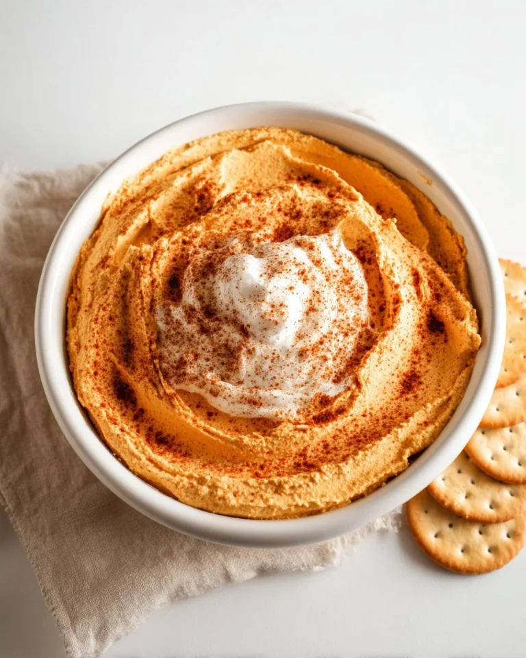 Delicious Pumpkin Pie Dip served with crunchy graham crackers