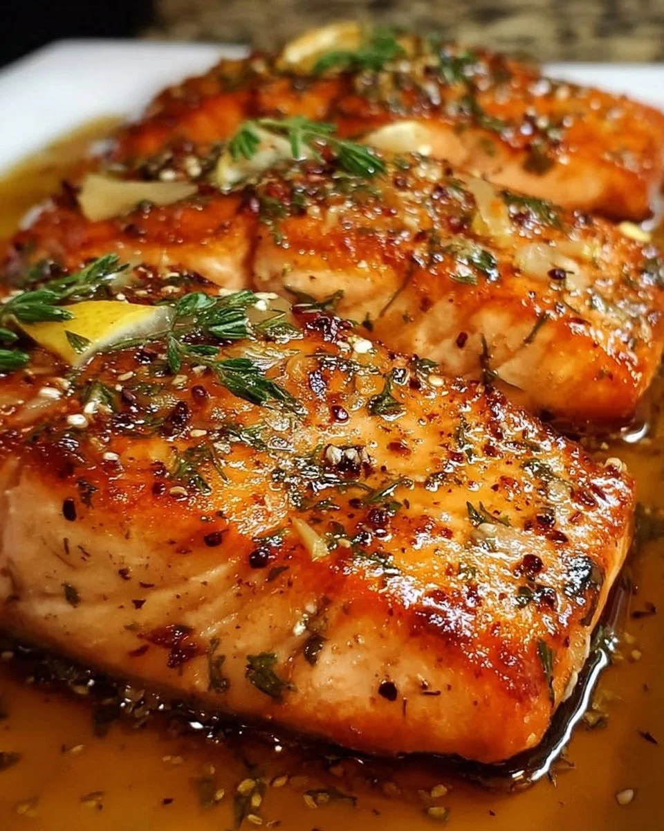 Delicious Texas Roadhouse salmon recipe served with lemon and herbs