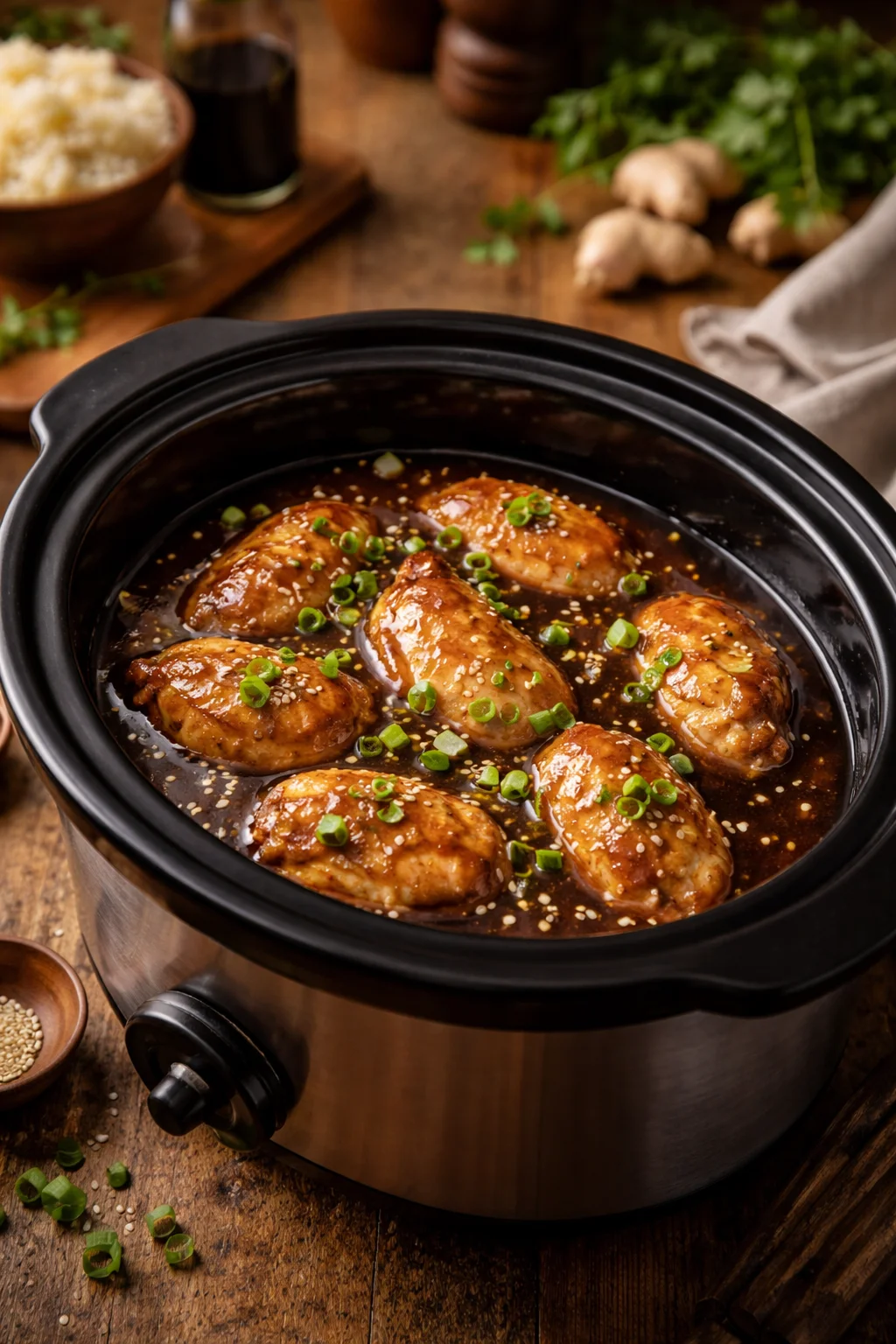Dump and Go Crockpot Teriyaki Chicken