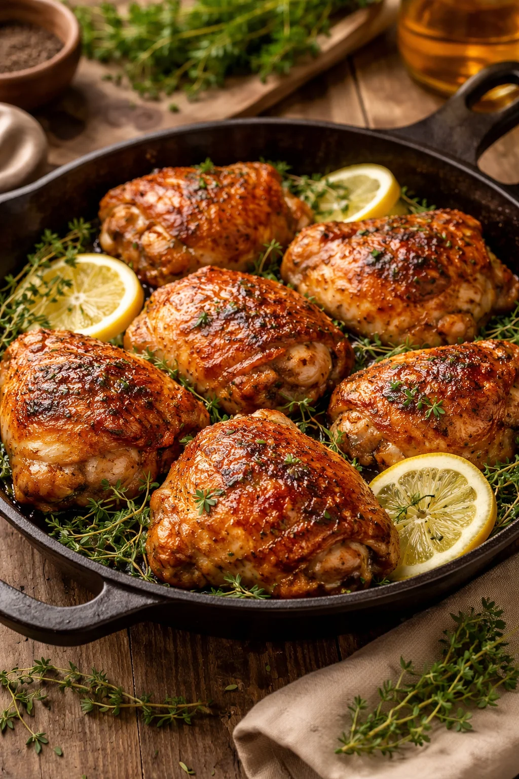 Baked Lemon Garlic Herb Chicken