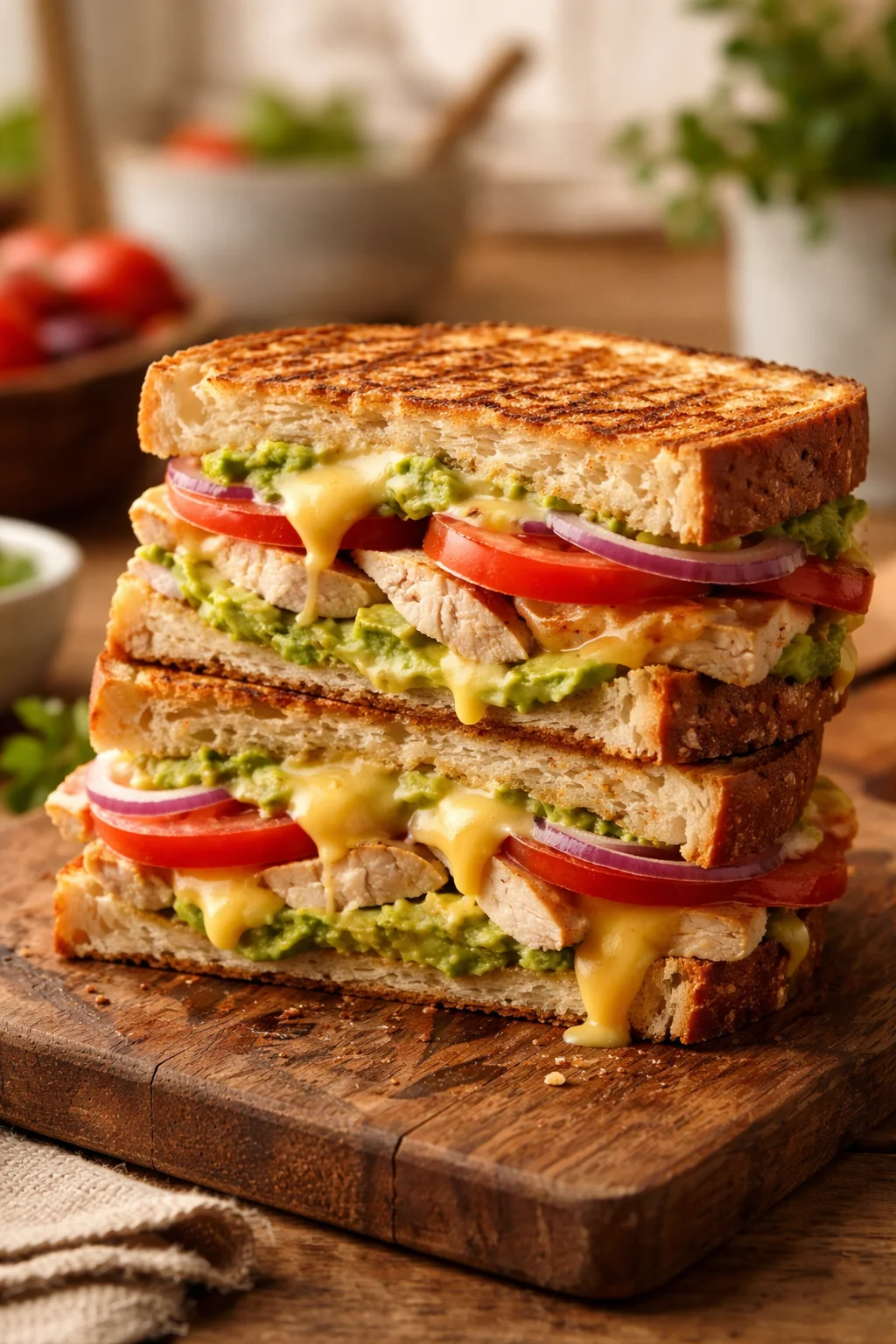 Chicken Avocado Melt Sandwich