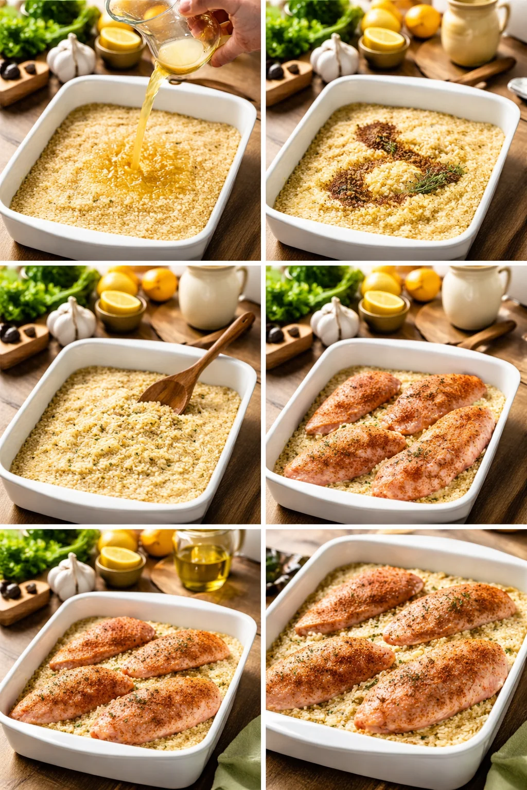 Easy One Pan Chicken & Rice Casserole