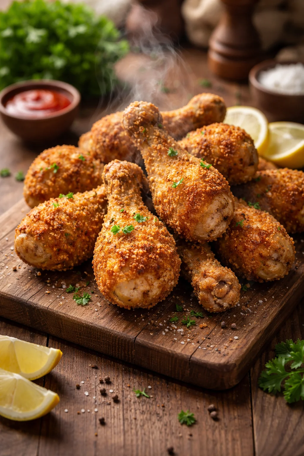 Oven-Fried Chicken Drumsticks