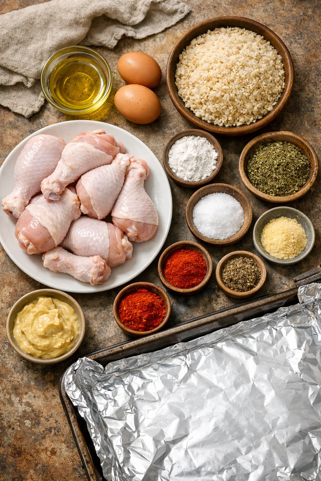 Oven-Fried Chicken Drumsticks