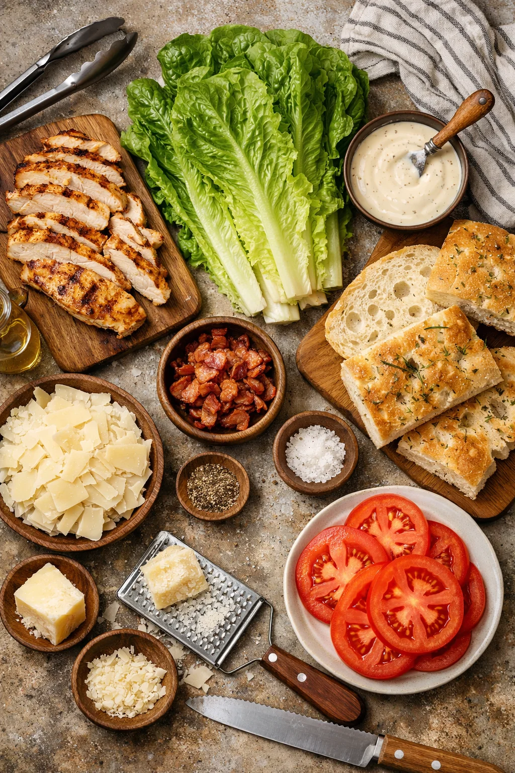 Savory Chicken Caesar Delight Sandwiches