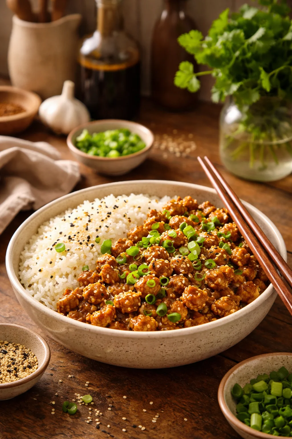 Sesame Ground Chicken