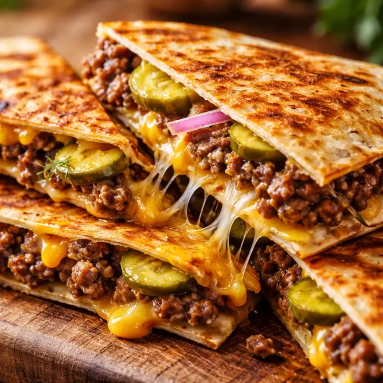 Delicious Smashburger Quesadillas with melted cheese and crispy beef in tortillas.