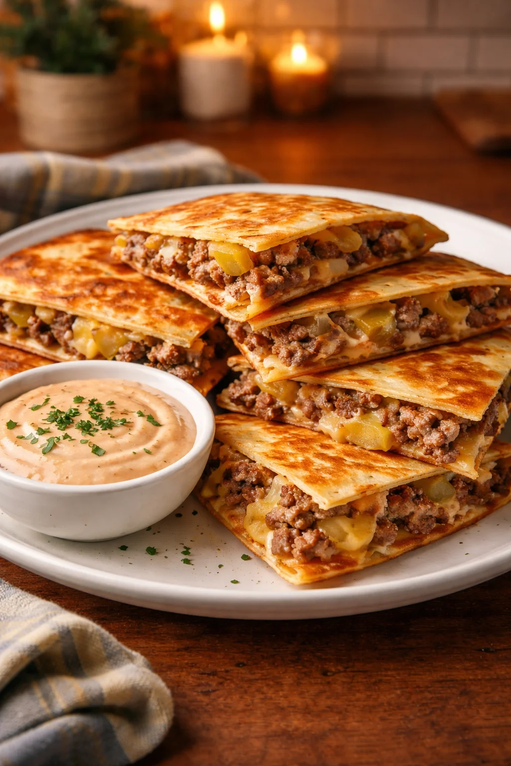 Smashburger Quesadillas - Mini kitchen magic