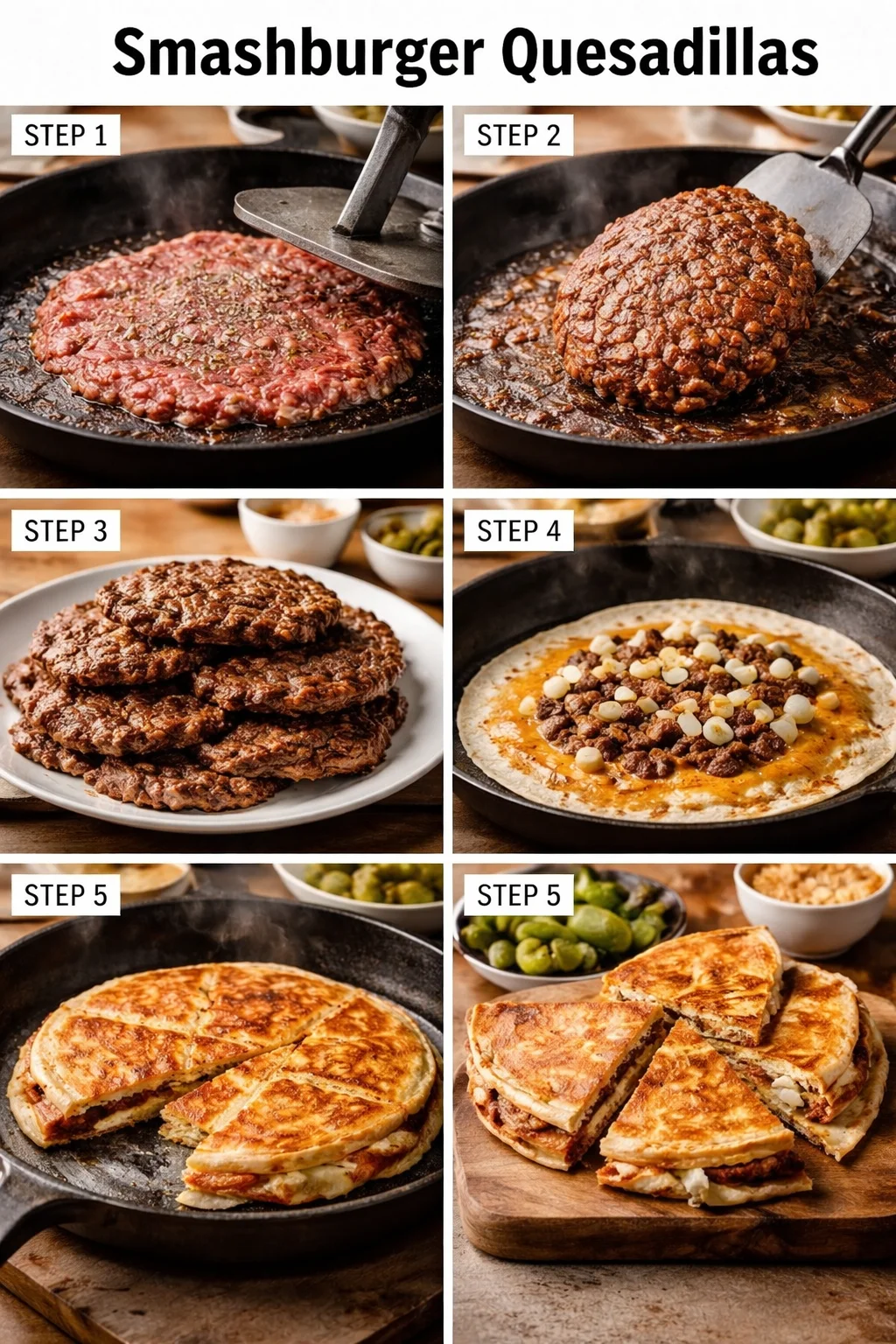 Smashburger Quesadillas - Mini kitchen magic