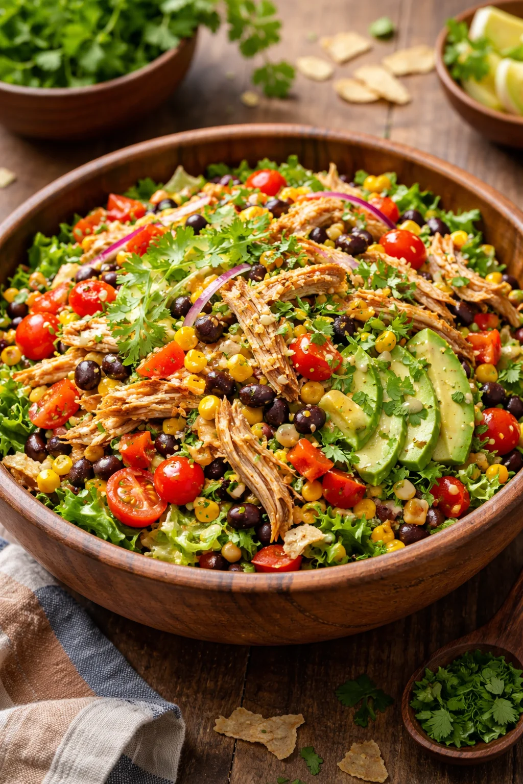 Southwest Shredded Chicken Salad Recipe