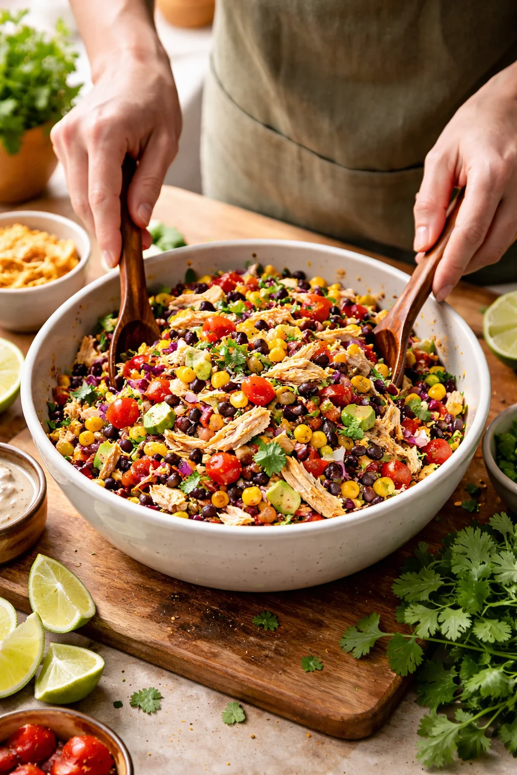 Southwest Shredded Chicken Salad Recipe